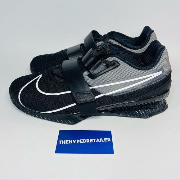 Nike Romaleos 4 Black CD3463 010 Weightlifting Lifting Gym Training Mens Size 10 - Picture 3 of 5